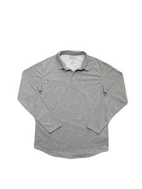 Bylt Basics Long Sleeve Lux Performance Polo Men's Size Large Gray